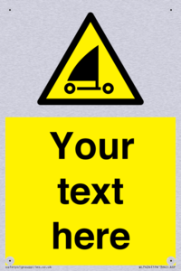 Custom Warning sand yachting